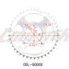 REAR SPROCKET 420#41(HOME RECORD