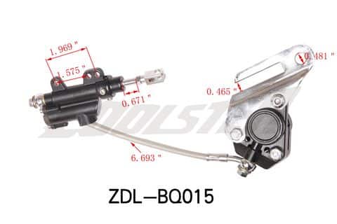 REAR HYDRAULIC BRAKE 214FC (BHR-14) (OLD STYLE) (ZDL-BQ015)