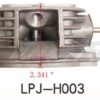 The cylinder head GY6-150QMG/80cc (LPJ-H003) and body of the lp - h003 carburetor.
