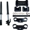 A set of Front Fork M-125 (MGM-CA006) brackets for a motorcycle.