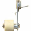 A white Chain Roller 214 (CROLL-1) (MGM-LQ001) roller with a metal handle and chain guard attached to it.