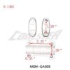 A diagram illustrating the dimensions of a Handle Bracket 3150 (HBB-7) (MGM-QA009) with its fork and holder.