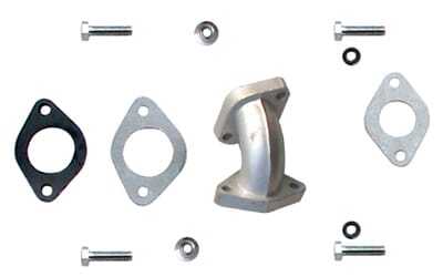 Intake Manifold ZJ57 (MGM-WQ003) gaskets and bolts on a white background.