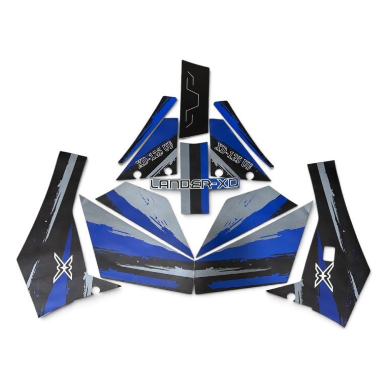 OEM Coolster Body Shell Decal Stickers in blue For 125cc ATV 3125F and Lander XD - STI-16 BZB-EA059