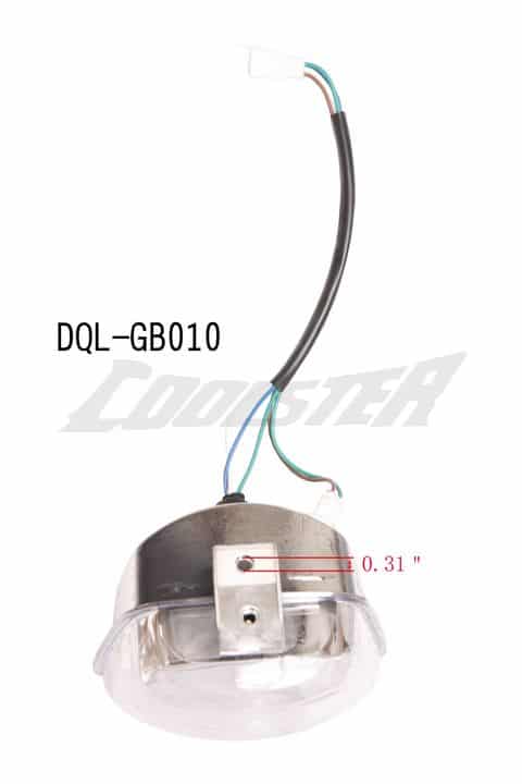 The wiring diagram for the Head Light 3050C (HL-17) (DQL-GB010) light bulb and fuse.