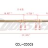 REAR AXLE ATV 3125X8 (CDL-CD003)