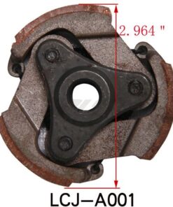 A diagram showing the dimensions of a clutch for a motorcycle, specifically the Clutch for 2-stroke (CL-2) (LCJ-A001).