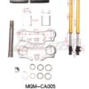 A set of Front Fork 214FA (FO-16) (MGM-CA005) including a fork and holder.