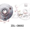 A diagram illustrating the components of a Front-Right Brake Shoe Assembly 3125B (BSFR-8) (ZDL-DB002) drum brake hub.
