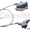 A diagram of the Front Oil Brake 217 (ZDL-FQ015) assembly for a motorcycle, including the lever and cable.
