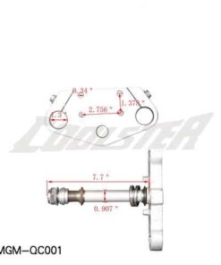 Alternative view of Front Fork Bracket 214 (FOP-3) (MGM-QC001)