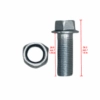 NB-1 - Rear Axle Central Carrier Hub Nut and Bolt Set For 110CC ATVs