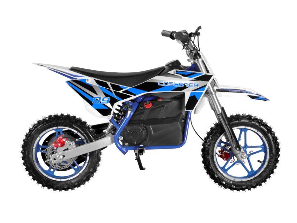 E-500 Electric Dirt Bike Blue Right View