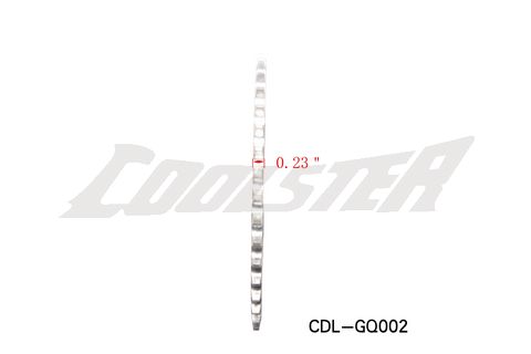 Cl - 90002 cl - 90002 cl - 90002 Rear Sprocket 420#41(HOME RECORD:58mm PITCH-ROW:90mm) (SPR-9).