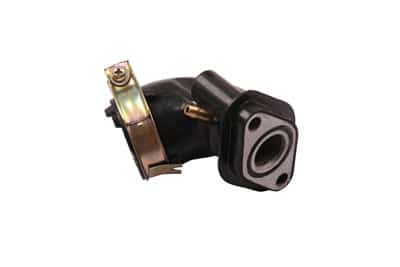 A black Intake Manifold GY/6-80cc (FDJ-CA012) valve on a white background.