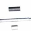 A white background with Front Axle for Dirt Bike QG214X-X-140 (MGM-MQA12) parts.