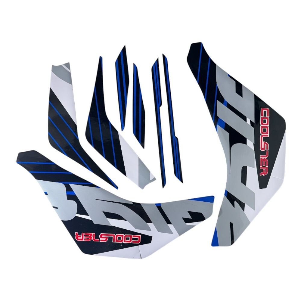 STI-9 - BZB-EA031 - BLUE ATV DECAL STICKER SET