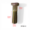 STUD-2 - ZDL-DF003 - WHEEL STUD FOR 125CC OLD STYLE WHEEL HUB AND GK-6125A