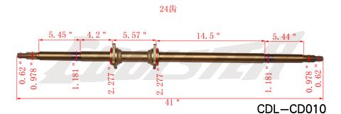 REAR AXLE 6250 (AXR-25) (CDL-CD010)