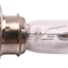 A Head Light Bulb F3:12V25/25W (DQL-GL015) shining brightly against a white backdrop.