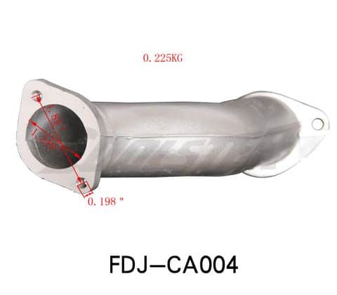 A stainless steel Intake Manifold ZJ66 (IN-6) (FDJ-CA004) for the fd - ca04 exhaust system.