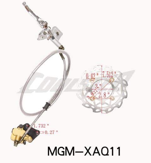 Mgm Front Brake 214FA (MGM-XAQ11) caliper for front & rear honda cbr600rr.