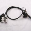 A Front Oil Brake for Scooter F6 (ZDL-FF004) brake cable assembly on a white surface.