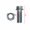 NB-1 - Rear Axle Central Carrier Hub Nut and Bolt Set For 110CC ATVs