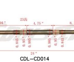 REAR AXLE ATV 3050C COMPLETE SET (AXR-36) (CDL-CD014)