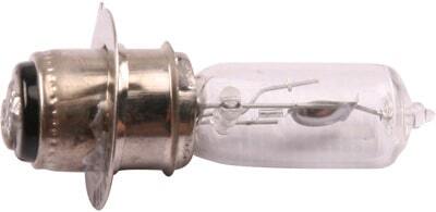 A Head Light Bulb F3:12V25/25W (DQL-GL015) shining brightly against a white backdrop.