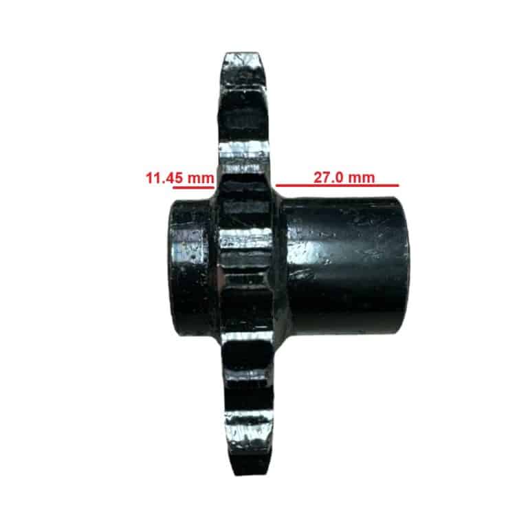 A white Front Sprocket 530#16 (SPF-5) (CDL-GX002).