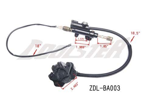 REAR FOOT BRAKE FOR ATV (BHR-13) (ZDL-BA003) *LONGER CABLE*