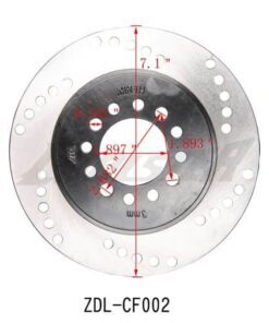 Rear Disc Brake 3125B (BDR-7) :180mm for audi a3 a4 a5 a6.