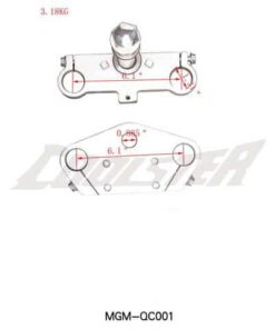 Front Fork Bracket 214 (FOP-3) (MGM-QC001)