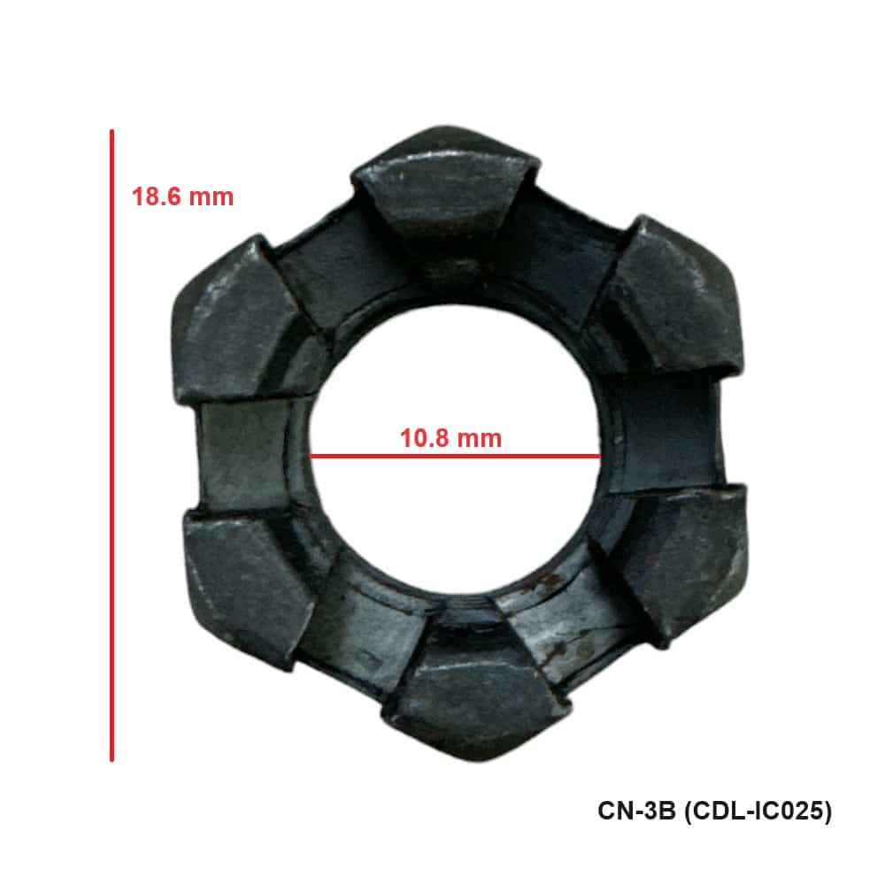 125CC/150CC Castle Nut for Tie Rod (CN-3A/B) (1 Piece) - Image 3
