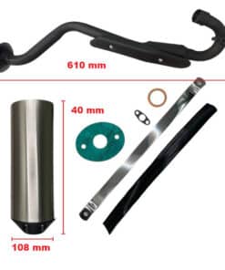 Complete Muffler and Exhaust Assembly for 200cc ATV (MU-4)