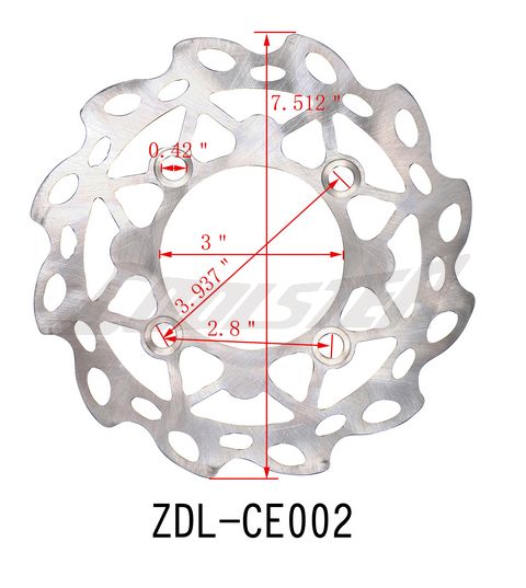 Rear Disc Brake 214 (BDR-6) 190mm (ZDL-CE002)