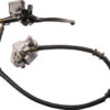 Front Oil Brake for Scooter F3 (ZDL-FF002) assembly with lever and hose on a white background.