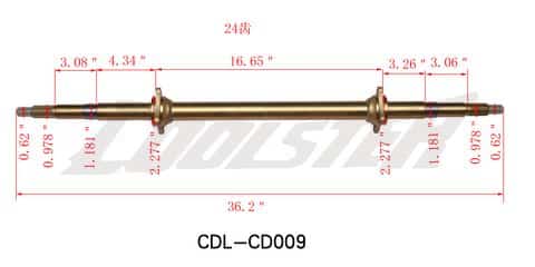 REAR AXLE 6110A (AXR-33) (CDL-CD009)