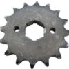 A white Front Sprocket 428#16 (SPF-4-16) (CDL-GX019).