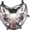 A Head Light F2 (HL-14) (DQL-GN003) motorcycle headlight on a white background.