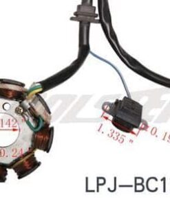 Alternative view of Alternator, Stator, Magneto GY6-157QMJ/150cc (ALT-4) (LPJ-BC12)