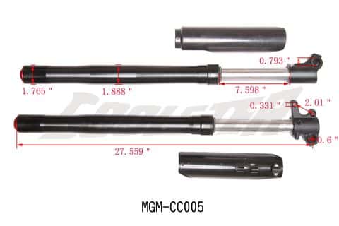 Honda Front Suspension 214FA-3:690mm (MGM-CC005) fork holder bracket.
