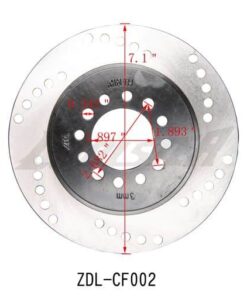 Rear Disc Brake 3125B (BDR-7) :180mm for audi a3 a4 a5 a6.