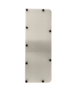 A white plastic Windshield for 6125A (WIS-1) with black holes on it.