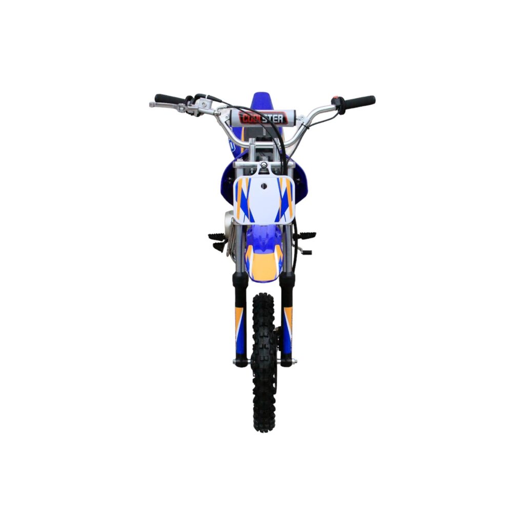 Coolster 125cc XR-125 Semi-Automatic Dirt Bike Blue Front View