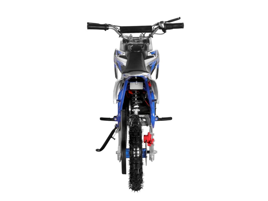 E-500 Electric Dirt Bike Blue Rear View