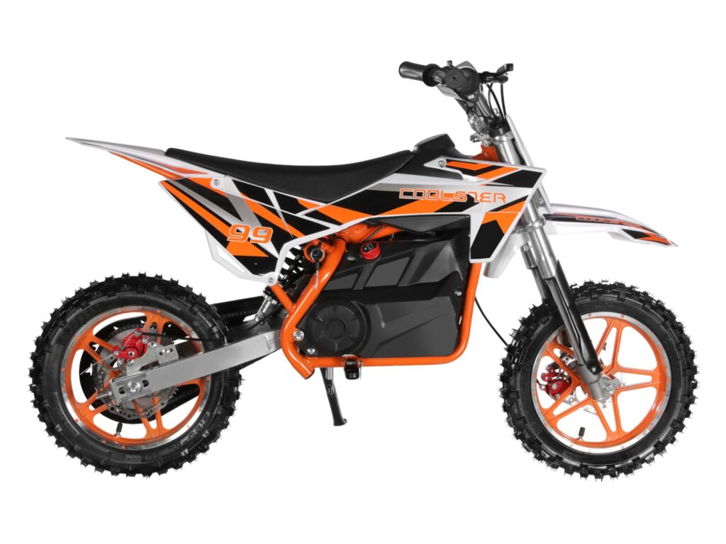 E-500 Electric Dirt Bike Orange Right View