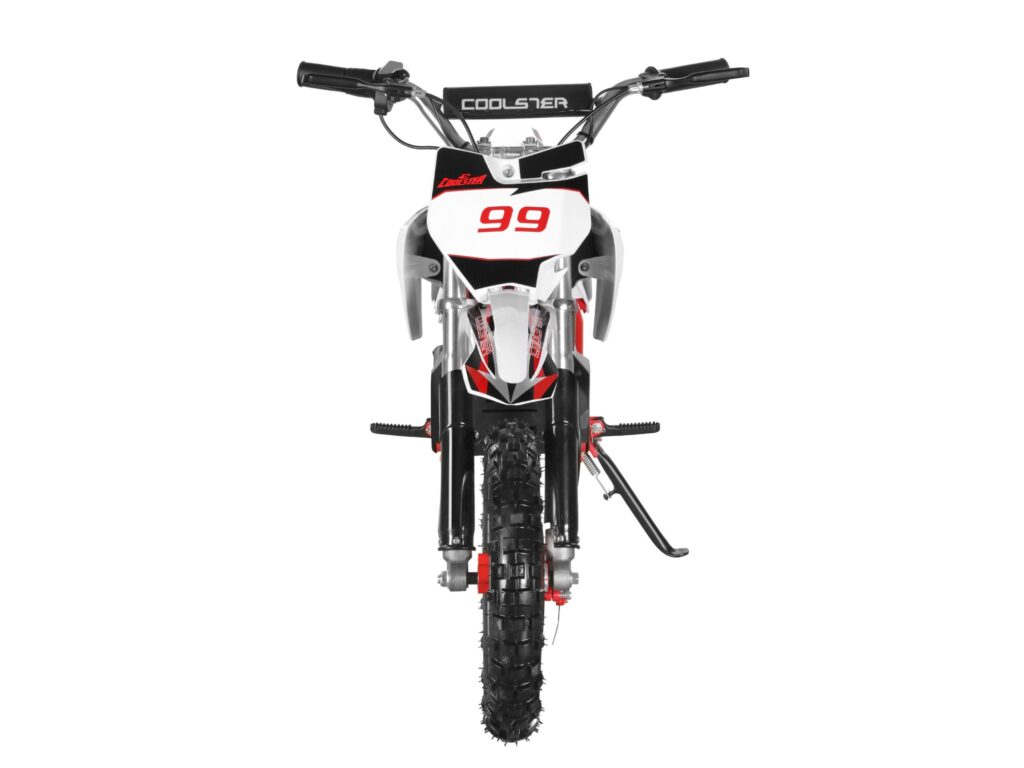 E-500 Electric Dirt Bike Red Front View