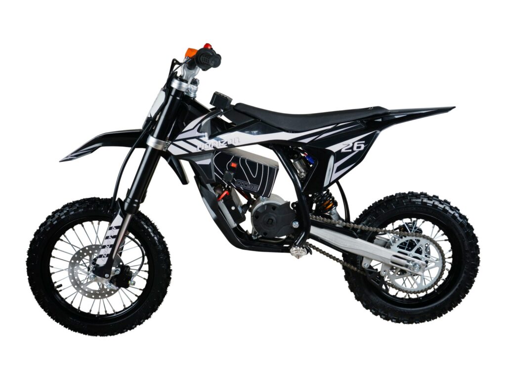 E-1200 - Black on Black Plastics Left Side View